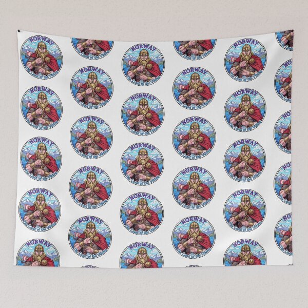 Item preview, Norway Land of the Viking Warrior Retro Travel designed and sold by TeeARTHY.