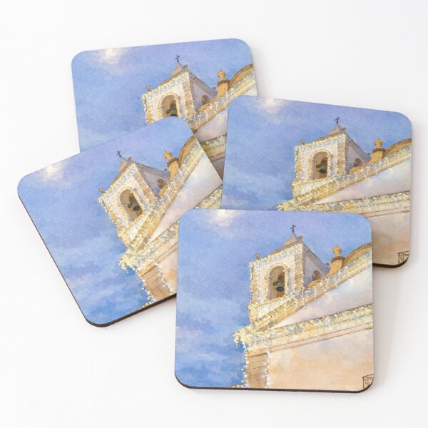 Item preview, Lagos at Night – Algarve Church in Watercolour designed and sold by Openbluec.