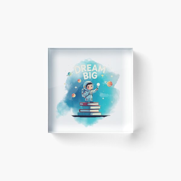 Item preview, Dream Big space illustration designed and sold by SloganSauce.