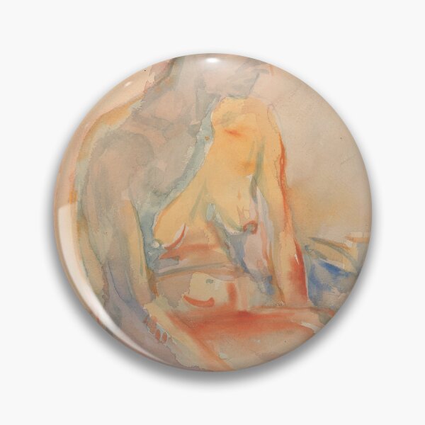 Item preview, Edvard Munch Seated Female Nude Expressionism designed and sold by LaFabricaArt.