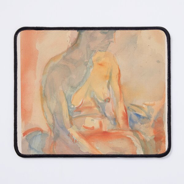 Item preview, Edvard Munch Seated Female Nude Expressionism designed and sold by LaFabricaArt.