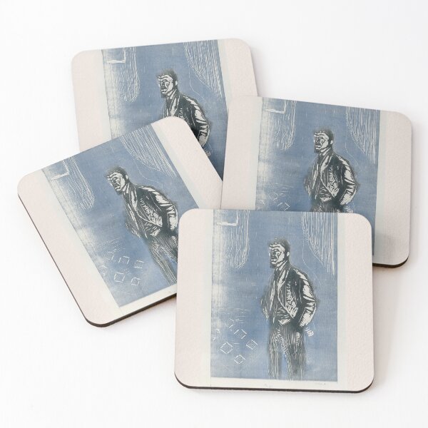 Item preview, Edvard Munch Self-Portrait Moonlight Expressionism designed and sold by LaFabricaArt.