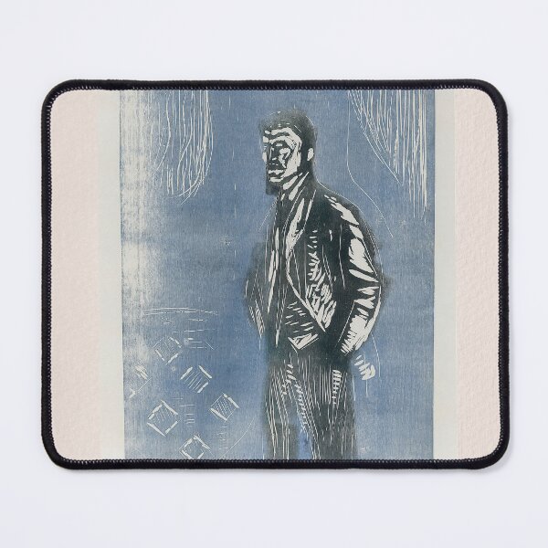 Item preview, Edvard Munch Self-Portrait Moonlight Expressionism designed and sold by LaFabricaArt.