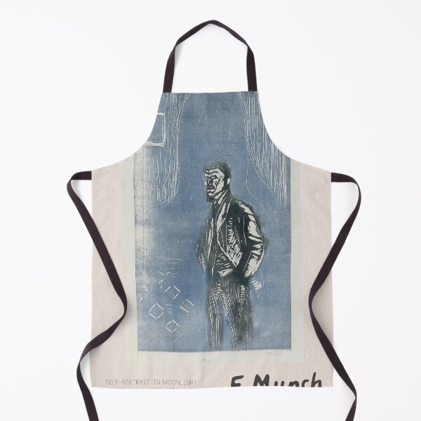 Item preview, Edvard Munch Self-Portrait Moonlight Expressionism designed and sold by LaFabricaArt.