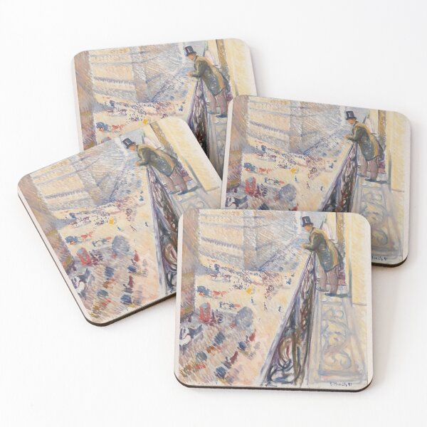 Item preview, Edvard Munch Rue Lafayette Expressionism designed and sold by LaFabricaArt.