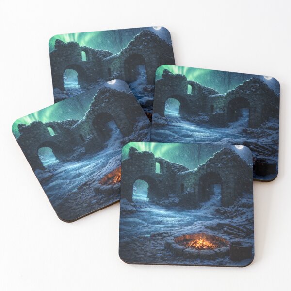 Item preview, Northern Lights Over Forgotten Ruins  designed and sold by NAJURE.