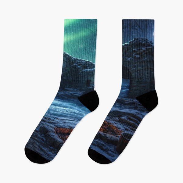 Item preview, Northern Lights Over Forgotten Ruins  designed and sold by NAJURE.