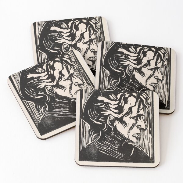 Item preview, Edvard Munch Portrait Elderly Woman Expressionism designed and sold by LaFabricaArt.