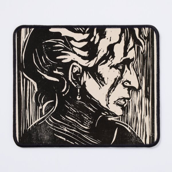 Item preview, Edvard Munch Portrait Elderly Woman Expressionism designed and sold by LaFabricaArt.