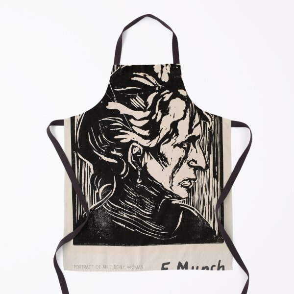 Item preview, Edvard Munch Portrait Elderly Woman Expressionism designed and sold by LaFabricaArt.