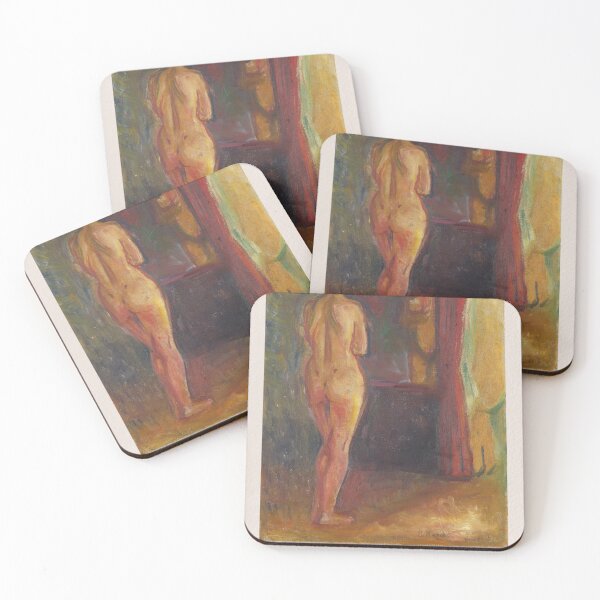 Item preview, Edvard Munch Nude Before Mirror Expressionism designed and sold by LaFabricaArt.