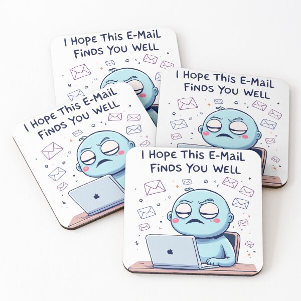 Item preview, I Hope This E-Mail Finds You Well T-Shirt – Funny Protomy Cartoon, Dark Office Humor designed and sold by MagicMicki.