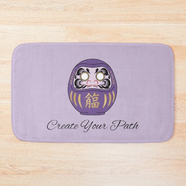 Item preview, Create Your Path Purple Daruma Motivational Illustration designed and sold by daila70.