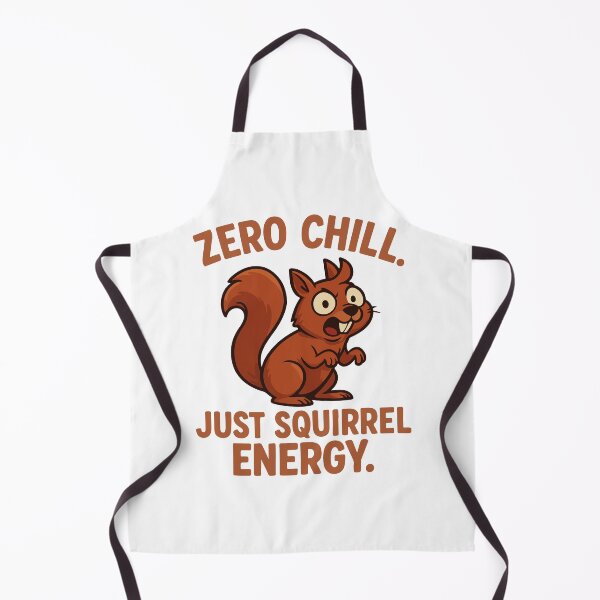 Item preview, Zero Chill. Just Squirrel Energy – Funny Squirrel Cartoon designed and sold by storelibertys.