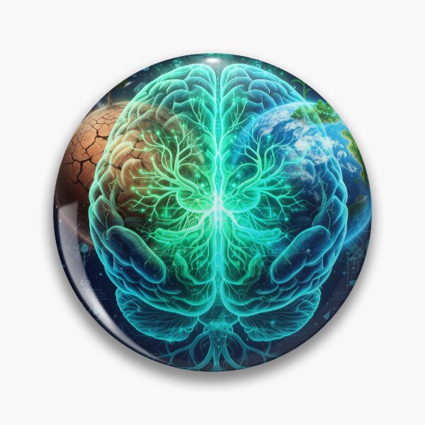 Item preview, Celestial Brain Cosmic Planet Earth designed and sold by YggdraFun.