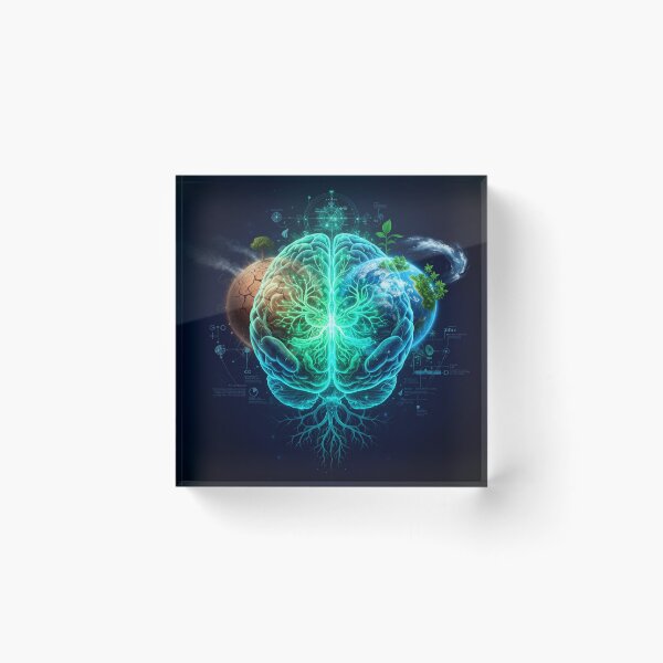 Item preview, Celestial Brain Cosmic Planet Earth designed and sold by YggdraFun.