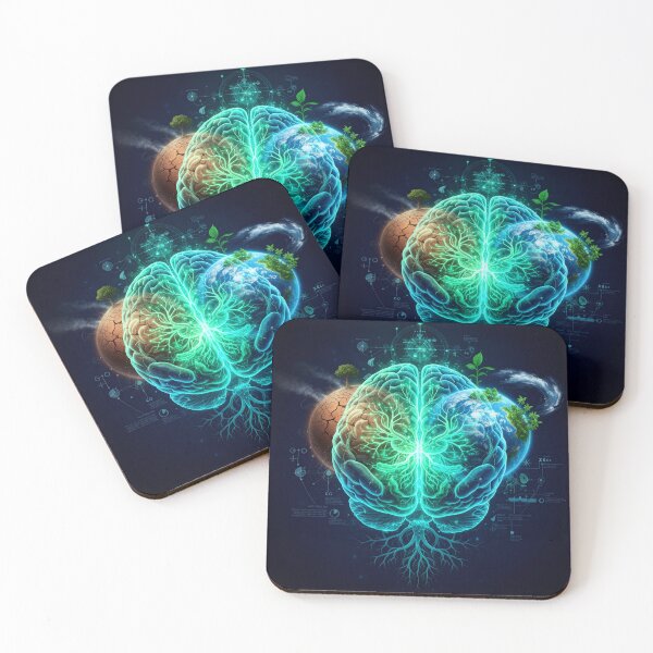 Item preview, Celestial Brain Cosmic Planet Earth designed and sold by YggdraFun.