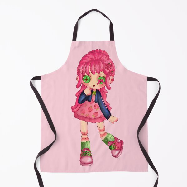 Item preview, Cute pink doll with button eyes designed and sold by IvoletDisseny.