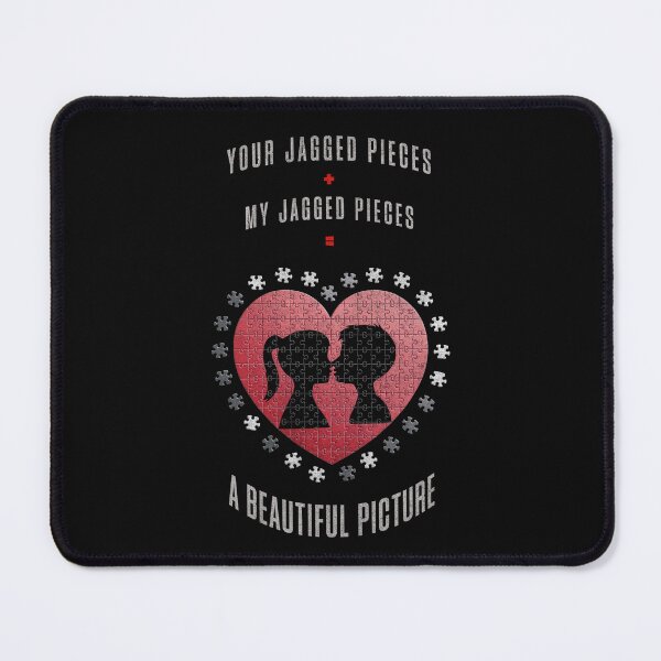 Item preview, Your Jagged Pieces + My Jagged Pieces = A Beautiful Picture designed and sold by Dragonfly Design Place.