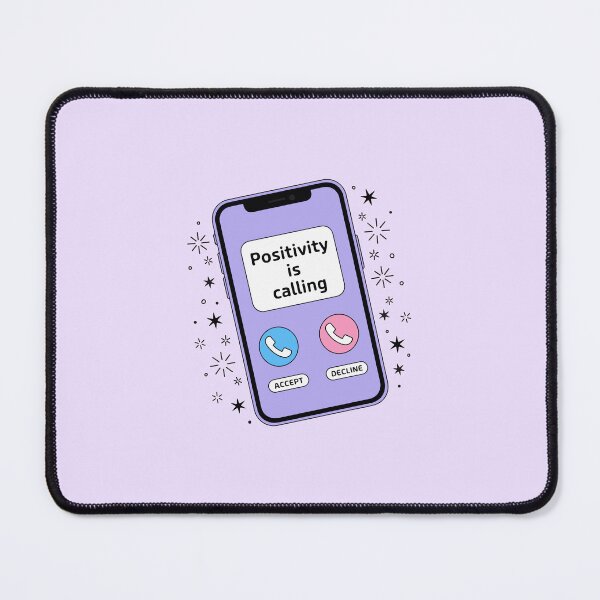 Item preview, Positivity Is Calling - Cute Aesthetic Phone Screen Sticker designed and sold by minki-graphics.