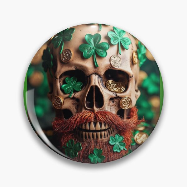 Item preview, St. Patty's Day Lucky Skull  designed and sold by Kronic Universe.