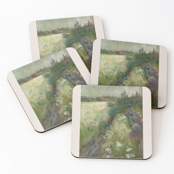 Item preview, Edvard Munch Flowery Meadow Expressionism designed and sold by LaFabricaArt.