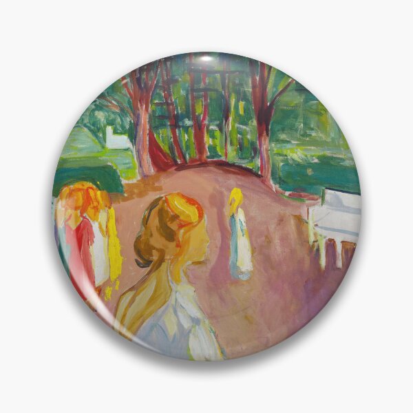 Item preview, Edvard Munch Flirting in the Park designed and sold by LaFabricaArt.