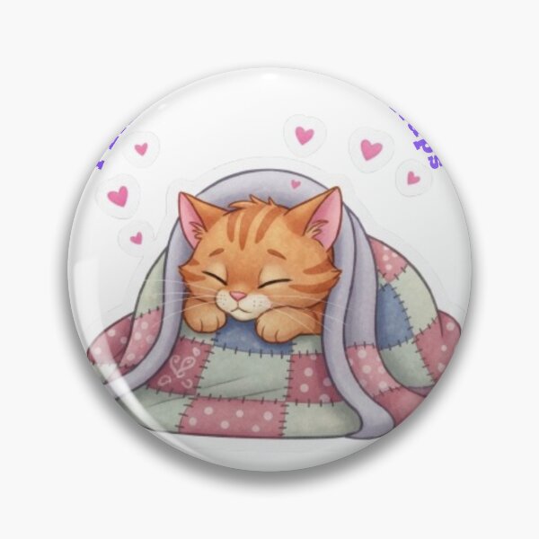 Item preview, I Like You More Than Naps Funny Cat Valentine Sticker designed and sold by ZKCreations.