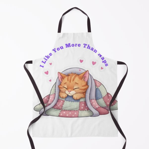 Item preview, I Like You More Than Naps Funny Cat Valentine Sticker designed and sold by ZKCreations.