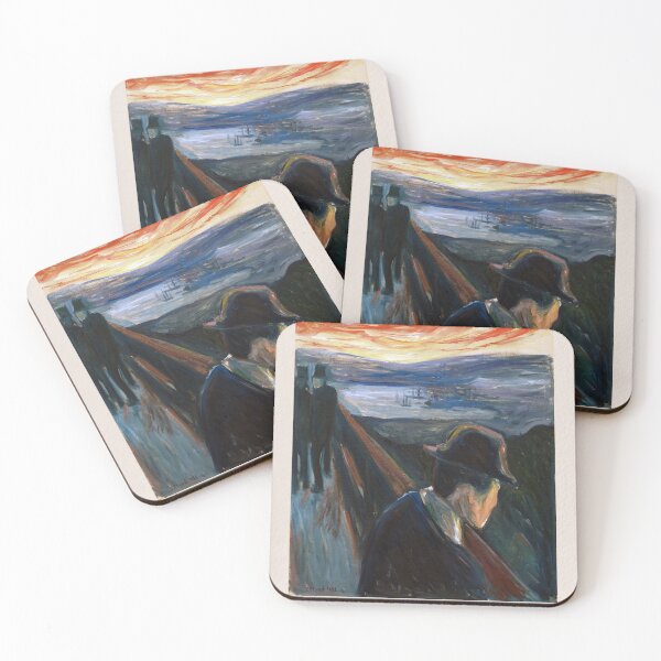 Item preview, Edvard Munch Despair Expressionist Landscape designed and sold by LaFabricaArt.