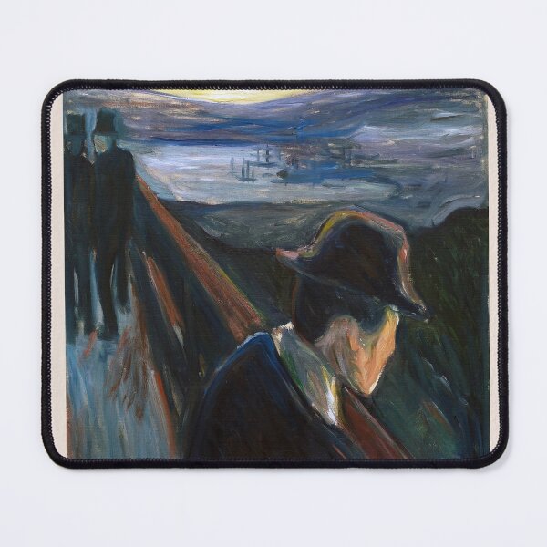 Item preview, Edvard Munch Despair Expressionist Landscape designed and sold by LaFabricaArt.