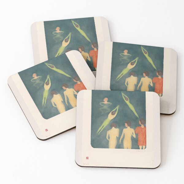Item preview, Edvard Munch Boys Bathing Expressionism designed and sold by LaFabricaArt.