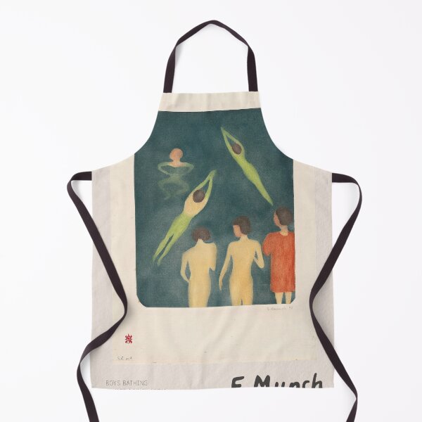 Item preview, Edvard Munch Boys Bathing Expressionism designed and sold by LaFabricaArt.