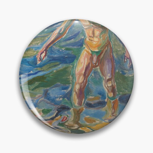 Item preview, Edvard Munch Bathing Man Expressionism designed and sold by LaFabricaArt.