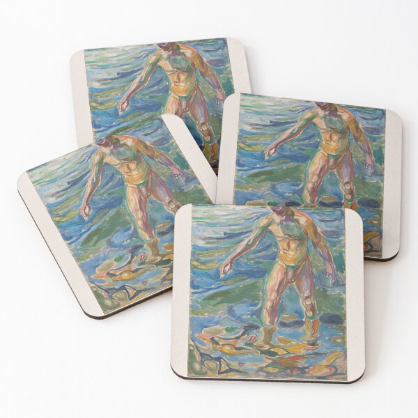Item preview, Edvard Munch Bathing Man Expressionism designed and sold by LaFabricaArt.