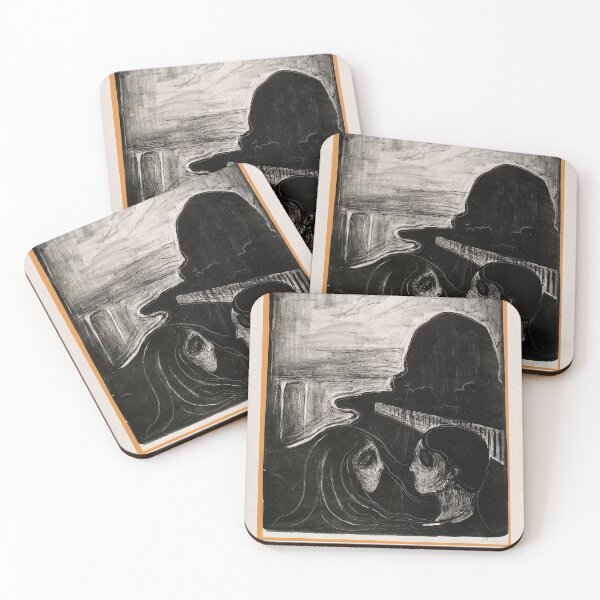 Item preview, Edvard Munch Attraction Symbolist Print designed and sold by LaFabricaArt.