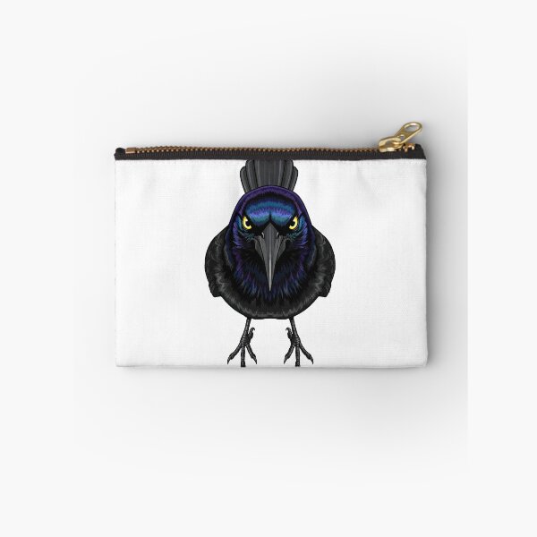 Item preview, Grumpy Black Crow Bird Staring designed and sold by TeeARTHY.