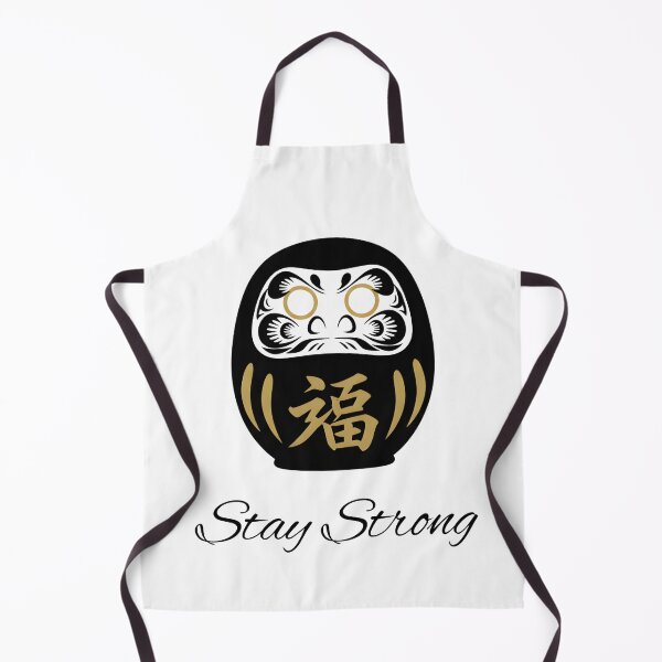 Item preview, Stay Strong Black Daruma Motivational Illustration designed and sold by daila70.