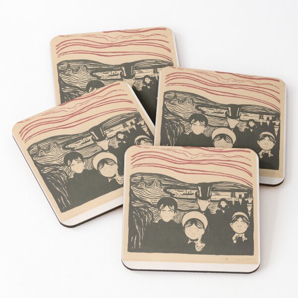 Item preview, Edvard Munch Angst Expressionist Print designed and sold by LaFabricaArt.