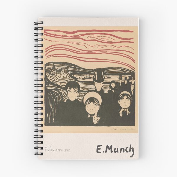 Item preview, Edvard Munch Angst Expressionist Print designed and sold by LaFabricaArt.