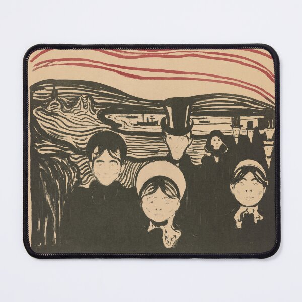 Item preview, Edvard Munch Angst Expressionist Print designed and sold by LaFabricaArt.