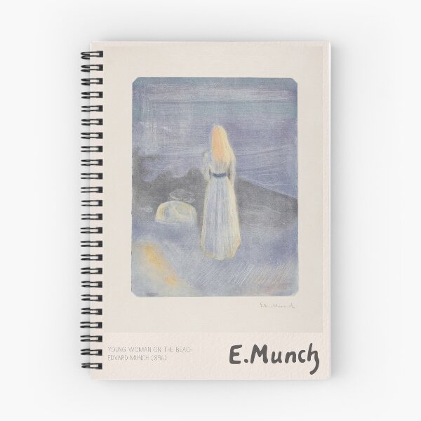 Item preview, Edvard Munch Solitary Woman Symbolism designed and sold by LaFabricaArt.