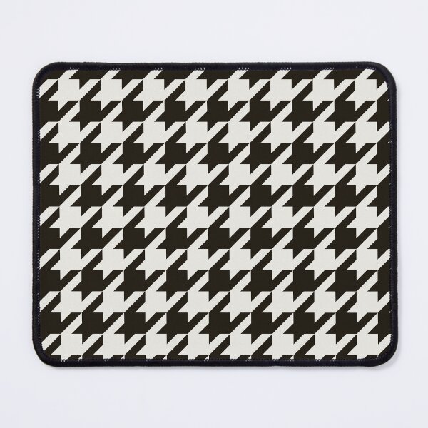 Item preview, Houndstooth - Black & Cloud Dancer designed and sold by Willow & Grace Designs.