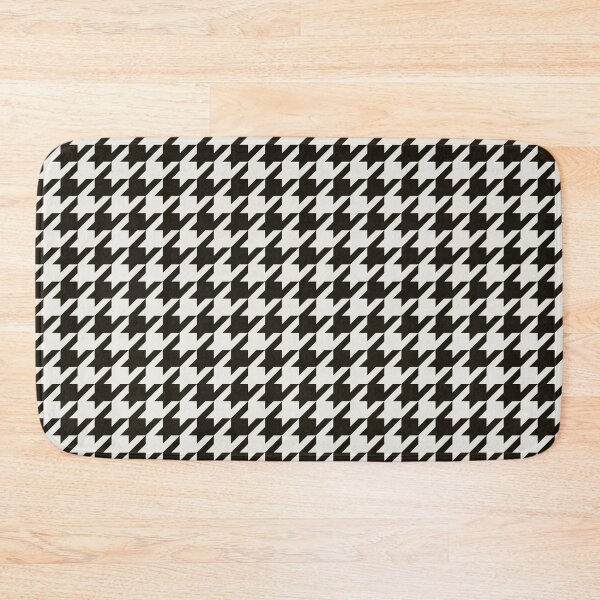 Item preview, Houndstooth - Black & Cloud Dancer designed and sold by Willow & Grace Designs.