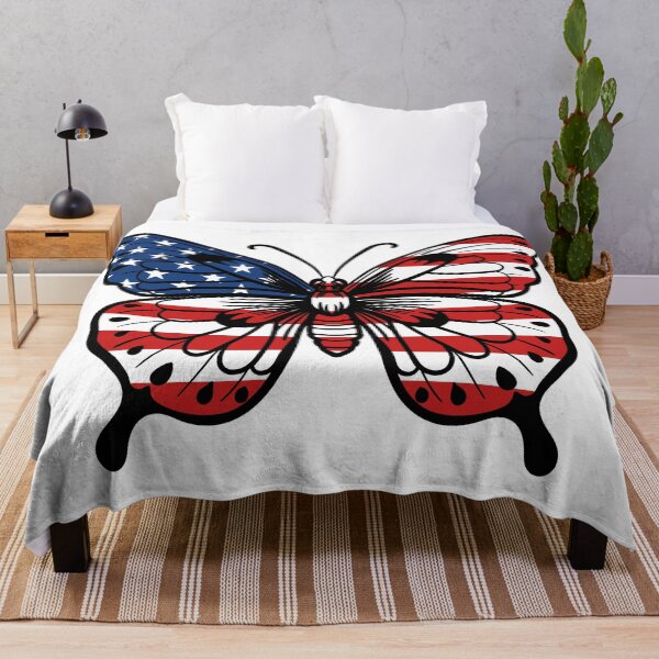 Item preview, American Flag Butterfly designed and sold by MarshallStickerX.