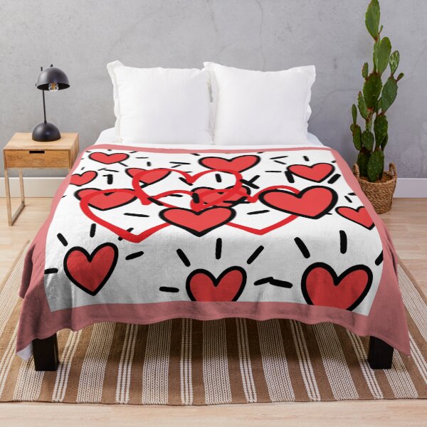 Item preview, Cute Red Heart Pattern – Love & Valentine Doodle designed and sold by 1234saad.