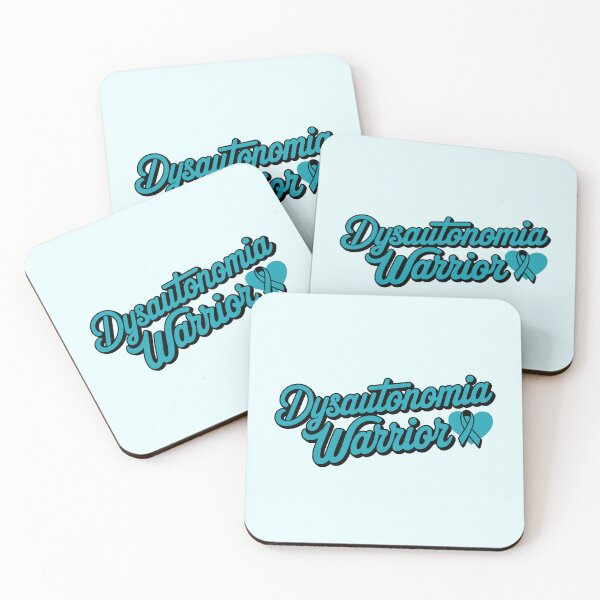Item preview, Dysautonomia Warrior - Turquoise Ribbon POTS Awareness Quote designed and sold by minki-graphics.