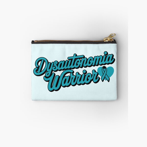 Item preview, Dysautonomia Warrior - Turquoise Ribbon POTS Awareness Quote designed and sold by minki-graphics.