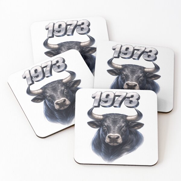 Item preview, 1973 Year of the Ox Eastern Zodiac Ox Strength Power Design designed and sold by AlexLineArt.