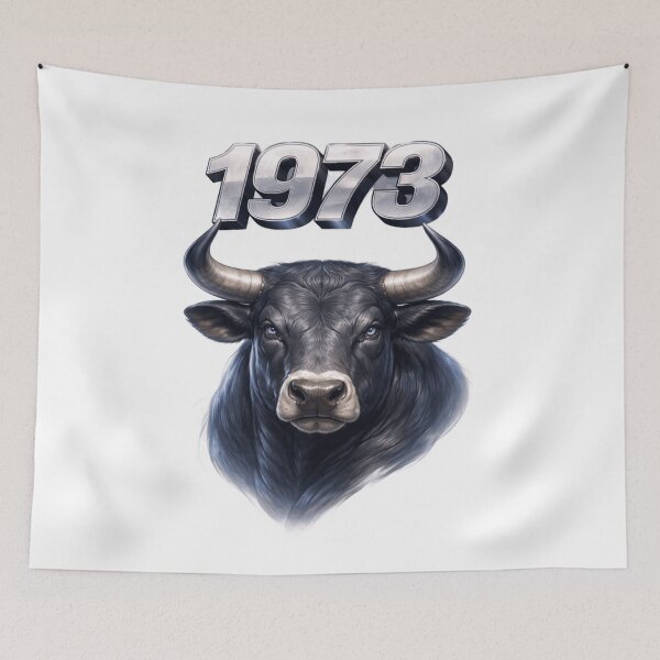 Item preview, 1973 Year of the Ox Eastern Zodiac Ox Strength Power Design designed and sold by AlexLineArt.